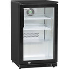 Back Bar Cooler 1 Hinged Door 100 Litres Black | Bbc1