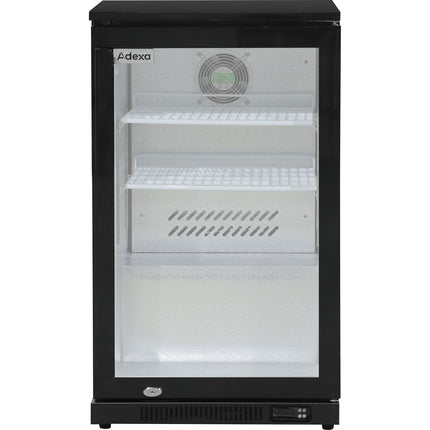 Back Bar Cooler 1 Hinged Door 100 Litres Black | Bbc1