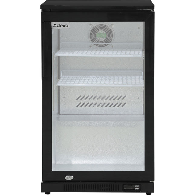 Back Bar Cooler 1 Hinged Door 100 Litres Black | Bbc1