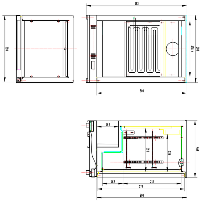 Back Bar Cooler 1 Hinged Door 128 Litres Stainless Steel |  Ssbc01 P