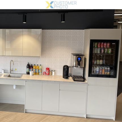 Back Bar Cooler 1 Hinged Door 128 Litres Black |  Bc01 Pp