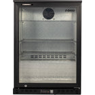 Back Bar Cooler 1 Hinged Door 140 Litres Black |  Bc135 A