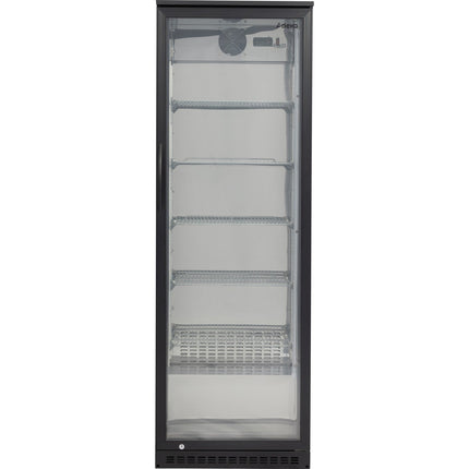 Back Bar Cooler 1 Hinged Door 300 Litres Black |  Bc300 G