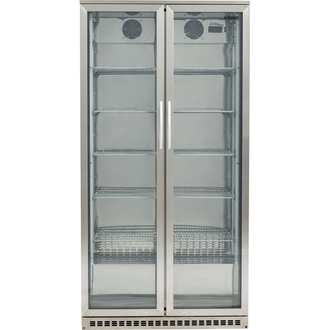 Back Bar Cooler Double Hinged Door 500 Litres Stainless Steel |  Bcss500 G
