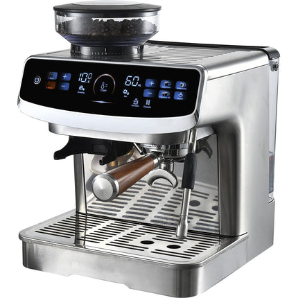 Commercial Semi Automatic Coffee Machine With Grinder &Amp; Touchscreen | Bdcm602
