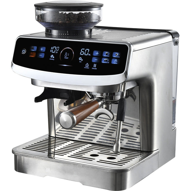 Commercial Semi Automatic Coffee Machine With Grinder &Amp; Touchscreen | Bdcm602