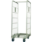 Commercial 2 Sided Roll Cage Trolley Zinc Plated Steel 360kg Capacity 680x900x1720mm | Bhk01