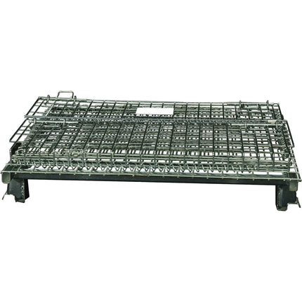 Commercial Heavy Duty Wire Mesh Stillage Collapsible &Amp; Stackable Zinc Plated Steel 1000kg Capacity 1000x800x840mm | Bhk35