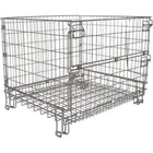 Commercial Heavy Duty Wire Mesh Stillage Collapsible &Amp; Stackable Zinc Plated Steel 500kg Capacity 1200x1035x980mm | Bhk40