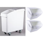 Ingredient Bin Combo 1x80 Litres Mobile &Amp; 2x10 Litres Regular Transparent Lid |  Bcomb2