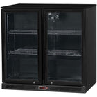 Back Bar Cooler 2 Hinged Doors 220 Litres Black | Blbc02 Pp