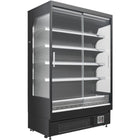 Wall Cabinet Multi Deck Refrigerator With Full Glass Door Black 1320x700x2000mm | Bluel206