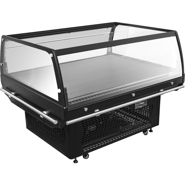 Refrigerated Promotion Display Cabinet 230 Litres Ventilated Cooling 1360x1095x960mm |  Bluel234