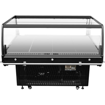 Refrigerated Promotion Display Cabinet 230 Litres Ventilated Cooling 1360x1095x960mm |  Bluel234