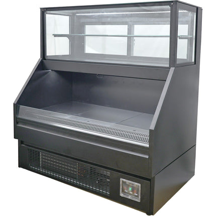 Wall Cabinet Multi Deck Refrigerator Night Curtain Black 1200x800x1175mm | Bluel236