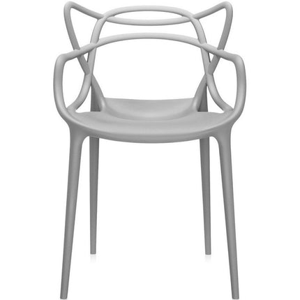 Bistro Dining Arm Chair Plastic Grey Indoors &Amp; Outdoors |  Ww023 Grey