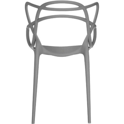 Bistro Dining Arm Chair Plastic Grey Indoors &Amp; Outdoors |  Ww023 Grey