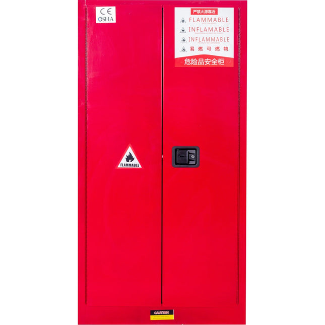 60 Gallon / 170 Litre Flammable Safety Coshh Cabinet 860x860x1650mm | Br60