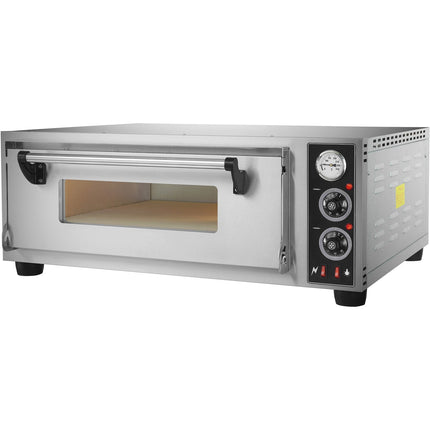 Commercial Pizza Oven Electric 1 Chamber 610x610mm 350°C Mechanical Controls 4.2k W 220 V |  Bsd101610610