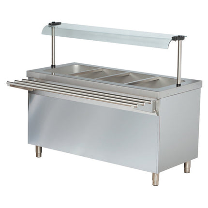 Professional Bain Marie With Open Cupboard 4x Gn1/1 |  Bteb714 Fn