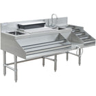 Commercial Stainless Steel Cocktail Station With Backsplash 1520x760x760mm |  Ccs6012 Wb