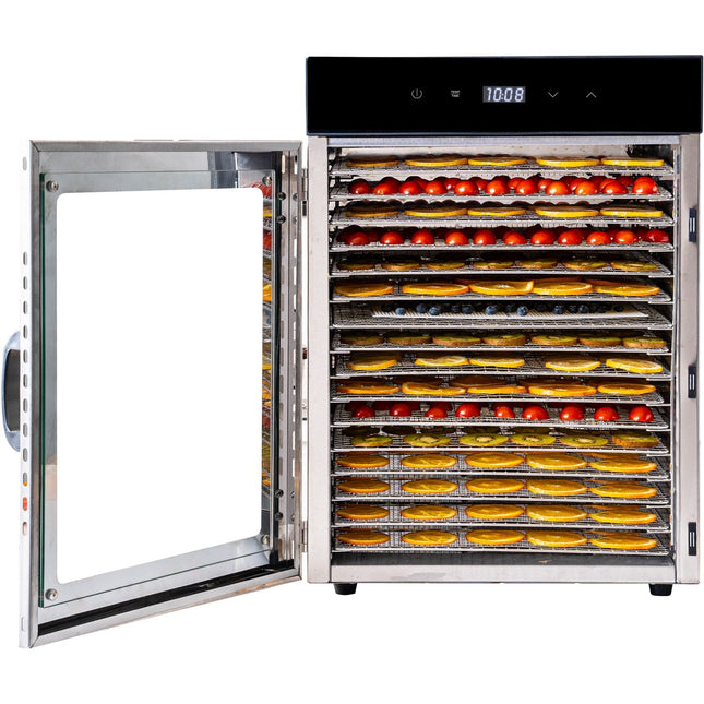 Commercial Food Dehydrator 16 Removable Trays 1.5k W |  Cd16 A
