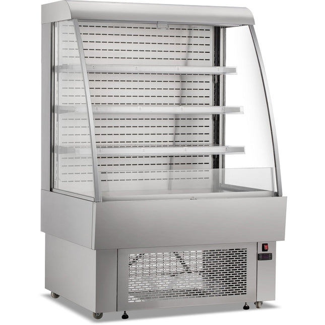 Wall Cabinet Multi Deck Refrigerator Night Curtain 380 Litres Stainless Steel |  Cf380