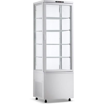 Upright Display Fridge 238 Litres 4 Shelves White 1 Flat Door |  Cl238 W
