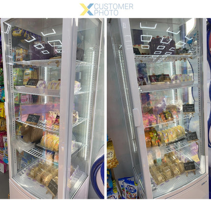 Upright Display Fridge 238 Litres 4 Shelves White 1 Flat Door |  Cl238 W