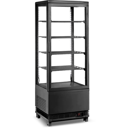 Countertop Display Fridge 98 Litres 4 Shelves Black 1 Flat Door |  Cl98 B