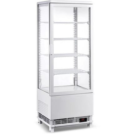 Countertop Display Fridge 98 Litres 4 Shelves White 1 Flat Door |  Cl98 W