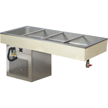 Commercial Cold Buffet Drop In 4x Gn1/1 1434x620x650mm |  Csg4