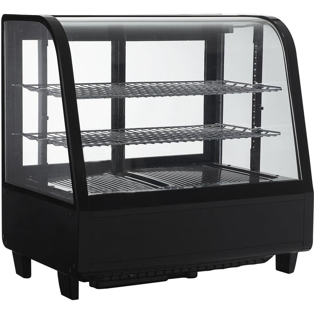 Display Fridge 100 Litres 2 Shelves Black |  Cw100 B