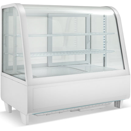 Display Fridge 100 Litres 2 Shelves White |  Cw100 W