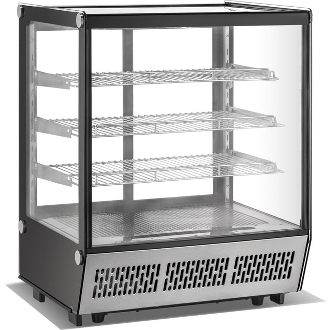 Display Merchandiser Fridge 145 Litres 3 Shelves Stainless Steel |  Cw145