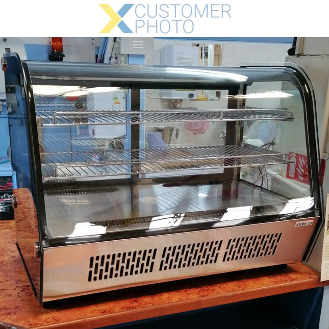 Display Merchandiser Fridge 160 Litres 2 Shelves Stainless Steel |  Cw160 R