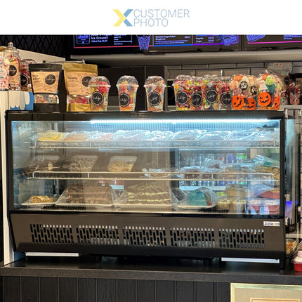 Display Merchandiser Fridge 200 Litres 2 Shelves Black|  Cw200 Black