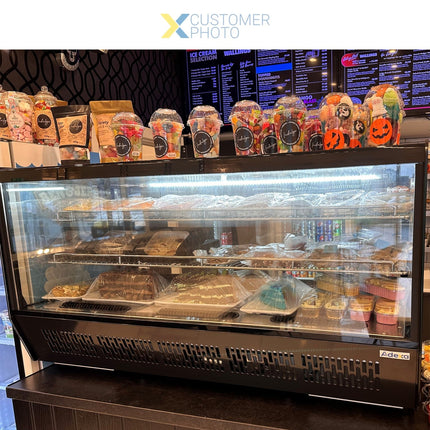 Display Merchandiser Fridge 200 Litres 2 Shelves Black|  Cw200 Black