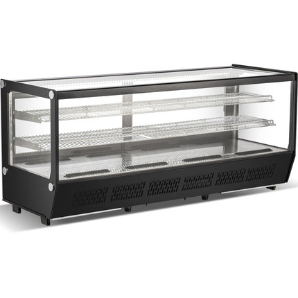 Display Merchandiser Fridge 268 Litres 2 Shelves Black |  Cw250 Black