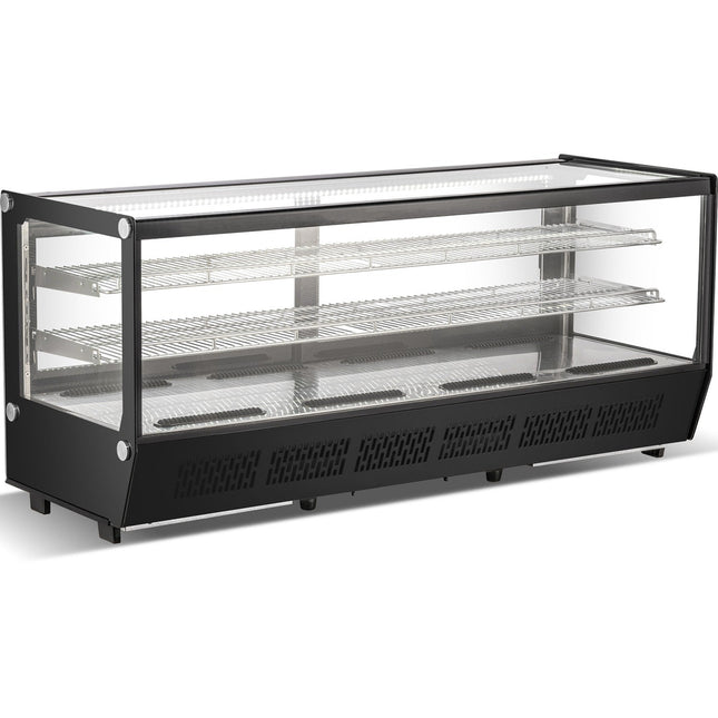 Display Merchandiser Fridge 268 Litres 2 Shelves Black |  Cw250 Black