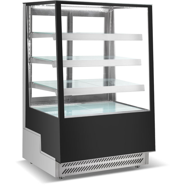 Display Merchandiser Fridge 500 Litres 3 Shelves Black |  Cw400 Black