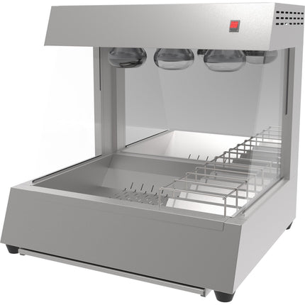 Commercial Electric Chip Scuttle &Amp; Warming Station Countertop 700x600x700mm | Cw560