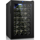 Professional Glass Front Wine Cooler 70 Litres Black |  Cw70 Fd