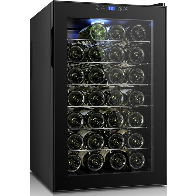 Professional Glass Front Wine Cooler 70 Litres Black |  Cw70 Fd