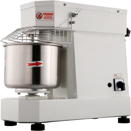 Commercial Countertop Spiral Mixer 7 Litres Fixed Head Fixed Bowl 1 Speed White |  Dn7