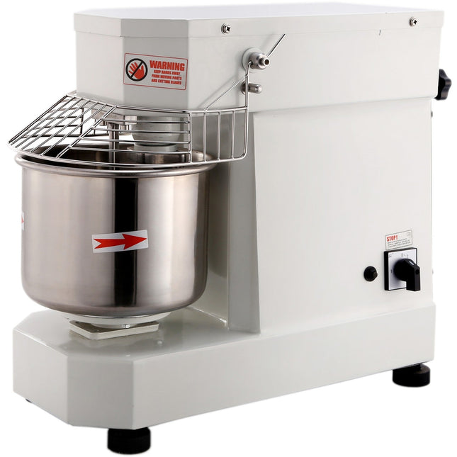 Commercial Countertop Spiral Mixer 7 Litres Fixed Head Fixed Bowl 1 Speed White |  Dn7