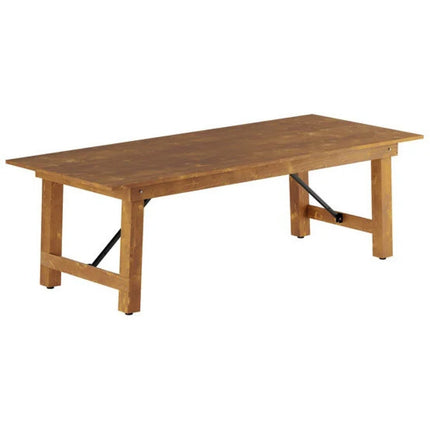 Vineyard Folding Catering Table 8ft Pine Wood 2430x1015x760mm |  Dgw00324096