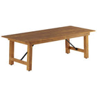 Vineyard Folding Catering Table 8ft Pine Wood 2430x1015x760mm |  Dgw00324096