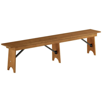 Vineyard Folding Bench 7ft Pine Wood 2100x300x457mm |  Dgw00338412. Minimum Pack of 2 order required