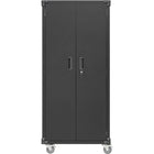 Commercial Storage Cabinet With Wheels Black 800x420x1820mm |  Dl10